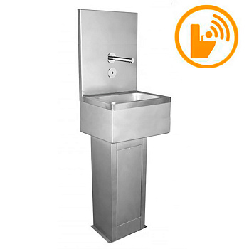 Рукомойник СЕНСОРНЫЙ с изливом 500х500х1385 мм, 25290 фото арт.25290
