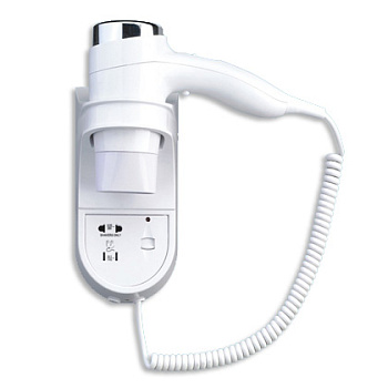 Фен - Сушилка для рук с розеткой Ударопрочный пластик 1400 Вт, 11184 фото  в интернет-магазине Санкомп