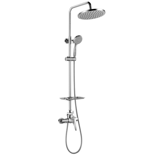 Душевая система ТРОПИЧЕСКИЙ ДУШ однорычажная, лейка 1 режим с гибким шлангом (выстота 151,2),  фото  в интернет-магазине Санкомп