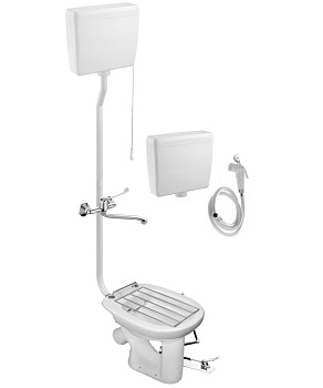 Видуар АНТИВСПЛЕСК НЕ, С БАЧКОМ ДЛЯ СЛИВА И ДЛЯ РАСТВОРА ПЛАСТИК ПЕДАЛЬ СМЕСИТЕЛЬ РЕШЕТКА, 22422 фото  в интернет-магазине Санкомп