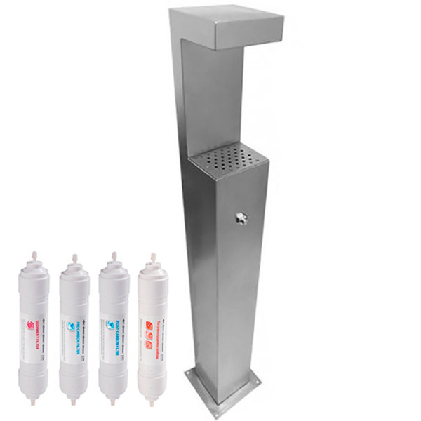 Наполнитель бутылок кнопочный напольный 1 чаша Х/В, С/Ф, Б/УФ, Б/Г, Б/ТО, Б/О, 1390х175х170 26669 фото  в интернет-магазине Санкомп