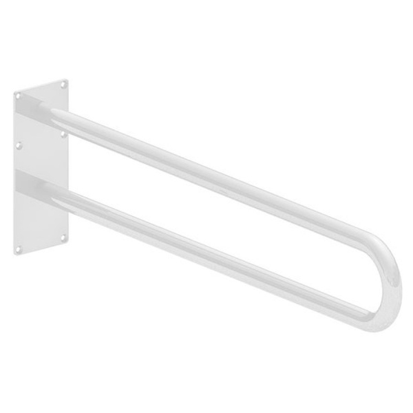 Поручень настенный стальной БЕЛЫЙ 840х100х250, 20273 фото  в интернет-магазине Санкомп