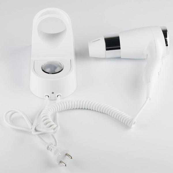 Фен для волос со встроенной LED-подстветкой 7 цветов 1400 Вт Белый, 24379 фото  в интернет-магазине Санкомп