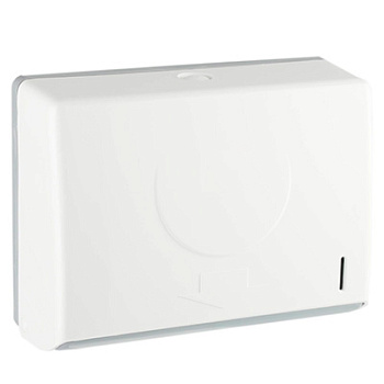 Диспенсер для листовых полотенец тип сложения полотенец-Z (вмещает 1 пачку) БЕЛЫЙ, 18579  фото  в интернет-магазине Санкомп