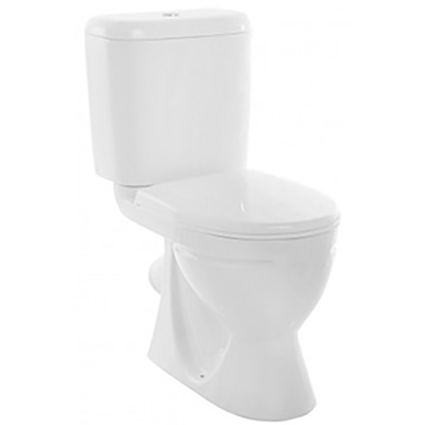 Унитаз компакт керамика косой выпуск (610х370х740) 1-х режимная арматура, сидение ДП Микролифт, 831 фото  в интернет-магазине Санкомп