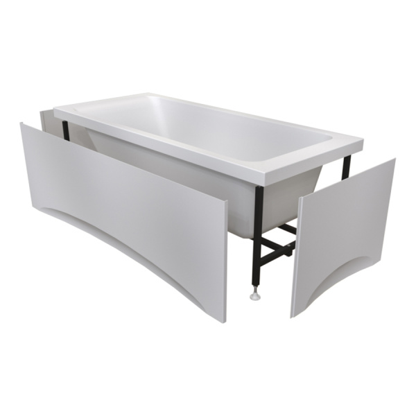 Ванна акриловая прямоугольная в полной комплектации 1700х700х630 мм, 22624  фото  в интернет-магазине Санкомп