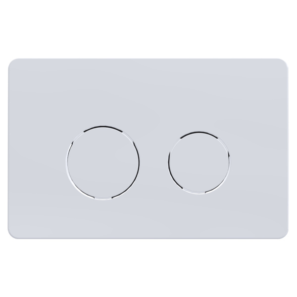  Кнопка смыва двойная, круглая, цвет белый 22448 фото  в интернет-магазине Санкомп