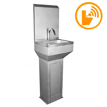 Рукомойник СЕНСОРНЫЙ с изливом 400х350х1350 мм фото арт.19022