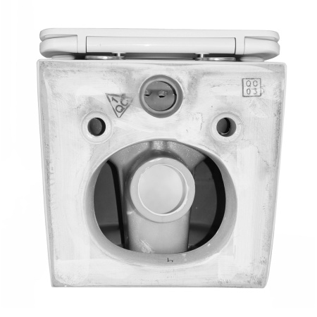 Унитаз подвесной БЕЗОБОДКОВЫЙ (480х365х360) С СИДЕНЬЕМ МИКРОЛИФТ 22551  фото  в интернет-магазине Санкомп