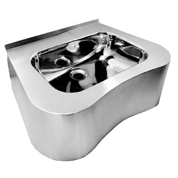 Умывальник хирургический из нержавеющей стали с отверстием под смеситель 430х600х200 мм 21718 фото  в интернет-магазине Санкомп