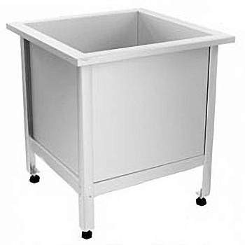 Слив технический из нержавеющей стали 730х730х600-650 мм, 17698 фото  в интернет-магазине Санкомп