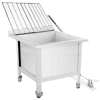 Видуар технический слив (поддон) 530х530х500 С ПОДЪЕМНОЙ РЕШЕТКОЙ, ПЕДАЛЬ, 19723 фото  в интернет-магазине Санкомп