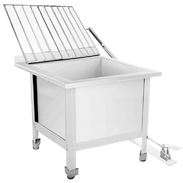 Видуар технический слив (поддон) 530х530х500 С ПОДЪЕМНОЙ РЕШЕТКОЙ, ПЕДАЛЬ, 19723 фото  в интернет-магазине Санкомп