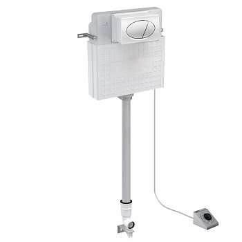 Инсталляция для напольных унитазов 9 литров в комплекте с кнопкой С НОЖНЫМ СМЫВОМ (125х510х480) фото 