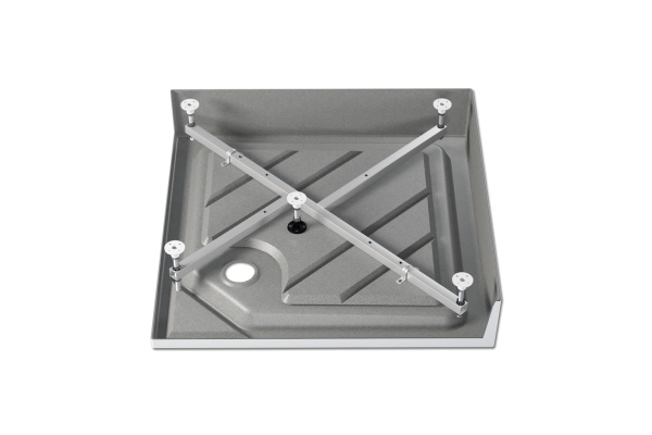 Поддон акриловый квадратный 800х800х160(60) мм, Ø 90 мм с литым экраном и ножками 18871 фото  в интернет-магазине Санкомп