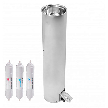 Фонтанчик питьевой педальный напольный 1 чаша Х/В, С/Ф, Б/УФ, Б/Г, Б/ТО AISI 304, 200х200х830 26583 фото  в интернет-магазине Санкомп