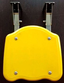 Сиденье для душа настенное откидное Желтое 21837 фото  в интернет-магазине Санкомп