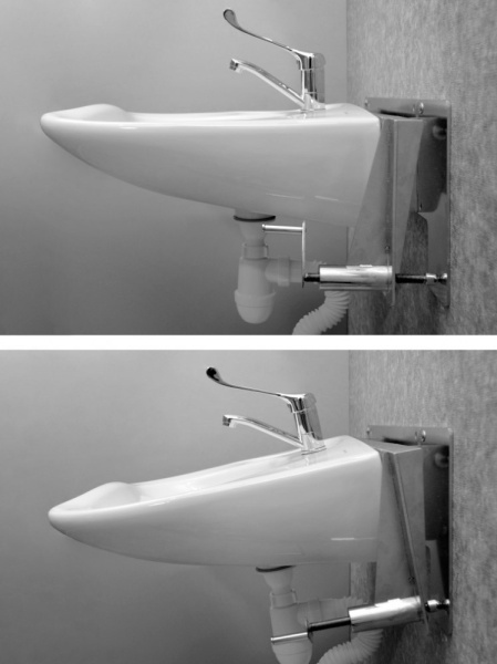 Комплект Умывальник для инвалидов с изменяемым наклоном (600х475х180) без смесителя, 24882 фото  в интернет-магазине Санкомп