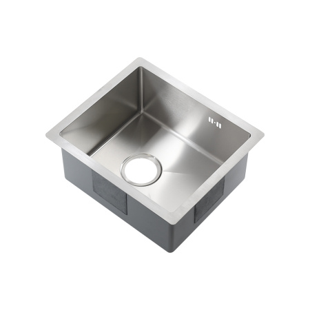 Мойка врезная нержавейка 380х440x200 мм Б/О МАТОВАЯ с сифоном, 20866 фото  в интернет-магазине Санкомп