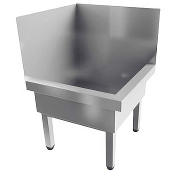 Слив технический напольный 550х550х700 УГЛОВОЙ с экраном ,19289 фото  в интернет-магазине Санкомп