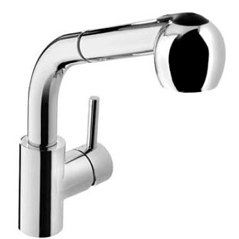 Смеситель для кухни ВЫСОКИЙ с выдвижным изливом, 03440 фото  в интернет-магазине Санкомп