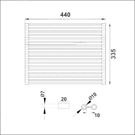Коврик защитный для мойки фото  в интернет-магазине Санкомп