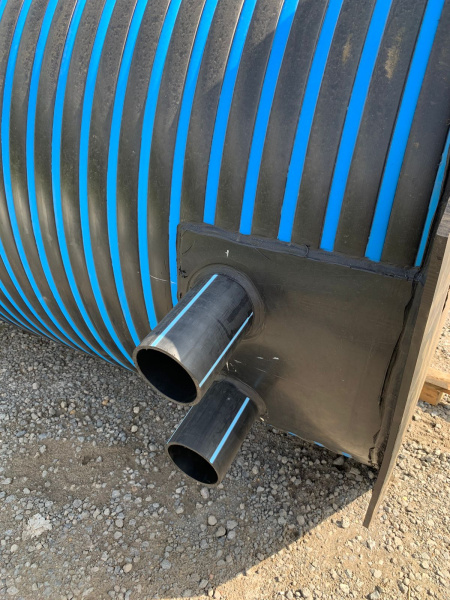 Колодец кабельный цельносварной СВТ ПЭ, DN 1000 мм, Н-1250 мм, горловина Ø680 мм Н-250 мм, ПЭ крышка фото в интернет-магазине Санкомп