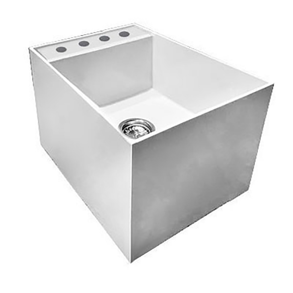 Ванна ножная 450х600х450 мм с 4 отверстиями под смеситель, 20828 фото  в интернет-магазине Санкомп