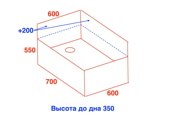 Поддон для уборочного инвентаря 600х700х750 мм, 22576 фото  в интернет-магазине Санкомп