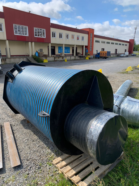 Колодец кабельный цельносварной СВТ ПЭ, DN 800 мм, Н-1000 мм, горловина Ø680 мм Н-250 мм, ПЭ крышка фото в интернет-магазине Санкомп