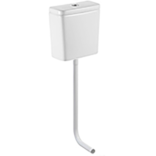 Бачок средний КЕРАМИКА в комплекте с арматурой и трубкой 160х340х360, 7519  фото арт.7519