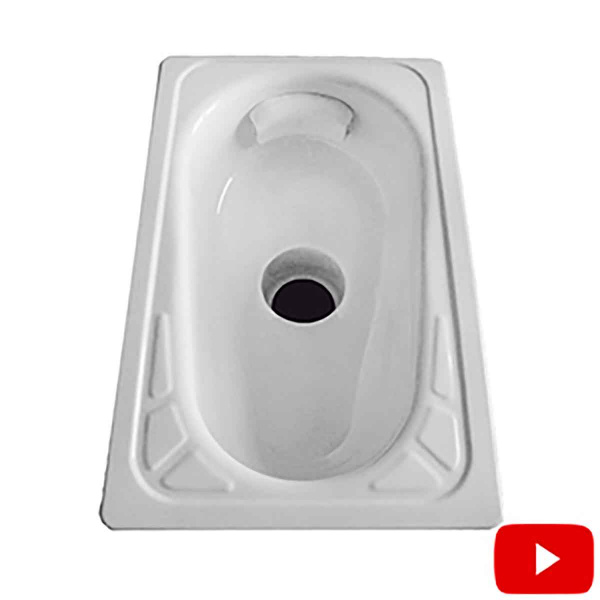 Чаша ГЕНУЯ стальная с центральным выпуском без арматуры (340х535х264), 2370 фото  в интернет-магазине Санкомп