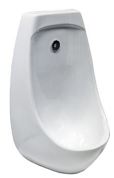 Писсуар СЕНСОРНЫЙ керамический, вход скрытый, выход наружный (315х435х680) питание от батареек фото  в интернет-магазине Санкомп