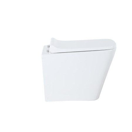 Унитаз подвесной БЕЗОБОДКОВЫЙ (490х340х350) С СИДЕНЬЕМ МИКРОЛИФТ 22595  фото  в интернет-магазине Санкомп