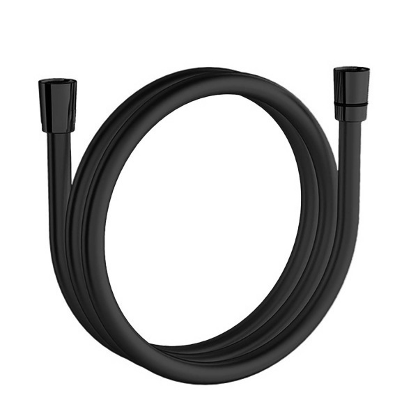 Смеситель для ванны настенный, излив короткий с ручным душем, черный матовый, 22320 фото  в интернет-магазине Санкомп