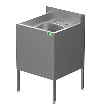 Видуар консольный из нержавеющей стали AISI 304, выпуск 100 мм, 20784 фото в интернет-магазине СанКомп www.sancomp.ru