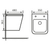 Унитаз подвесной БЕЗОБОДКОВЫЙ (480х350х363) С СИДЕНЬЕМ МИКРОЛИФТ 22011 фото  в интернет-магазине Санкомп