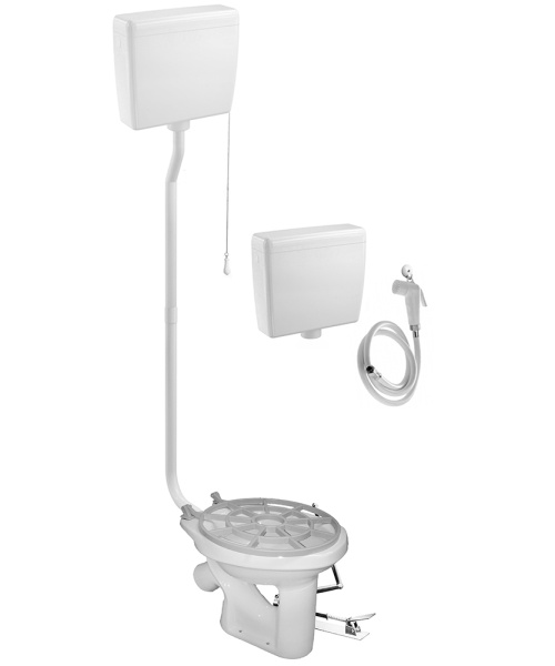 Видуар АНТИВСПЛЕСК,с высоким бачком ПЛАСТИК бачком для раствора ПЛАСТИК ПЕДАЛЬ(БЕЗ СМЕСИТЕЛЯ), 3919 фото в интернет-магазине СанКомп www.sancomp.ru