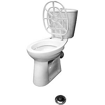 Слив технический СТ-0 компакт косой, решетка пластик, ножной смыв, 12970 фото  в интернет-магазине Санкомп