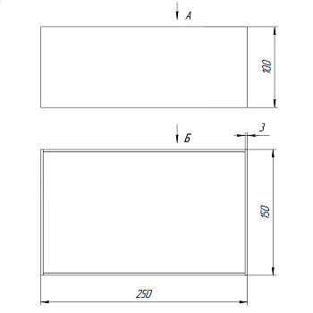 Поддон AISI 316 толщина 3 мм 250х150х100 мм (по размерам заказчика), 24925 фото  в интернет-магазине Санкомп