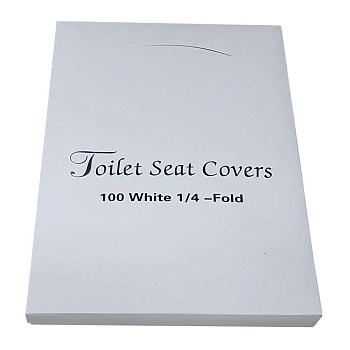 Покрытие для унитаза 1/4 сложения (100 листов) биоразлагаемые, 25389  фото  в интернет-магазине Санкомп