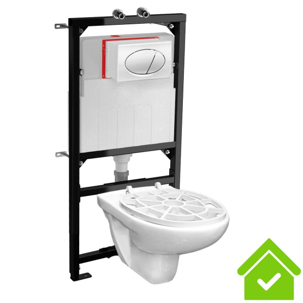  Видуар ПОДВЕСНОЙ ОВАЛЬНЫЙ, с инсталляцией, (БЕЗ ПЕДАЛИ и БЕЗ СМЕСИТЕЛЯ), 17200 фото 