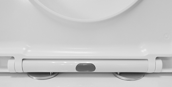 Унитаз подвесной БЕЗОБОДКОВЫЙ (530х355х360) С УЛЬТРАТОНКИМ СИДЕНЬЕМ МИКРОЛИФТ 22578  фото  в интернет-магазине Санкомп