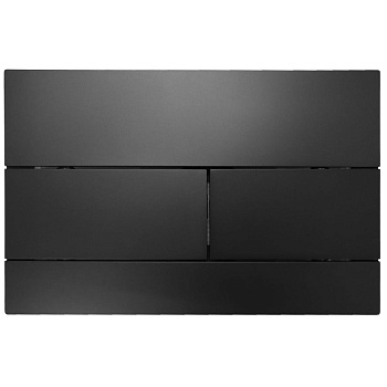 Кнопка смыва двойная, пластик, черный матовый 22459 фото  в интернет-магазине Санкомп