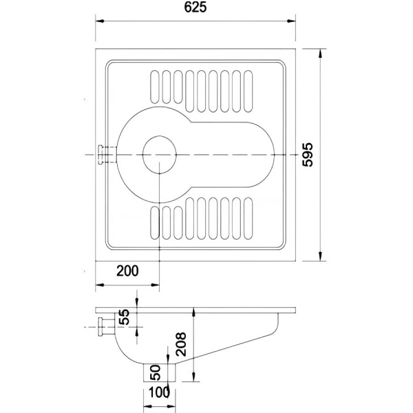 Чаша Генуя НЕРЖАВЕЮЩАЯ Усиленная с инсталляцией с кнопкой из НЕРЖАВЕЮЩЕЙ СТАЛИ, 24596 фото  в интернет-магазине Санкомп