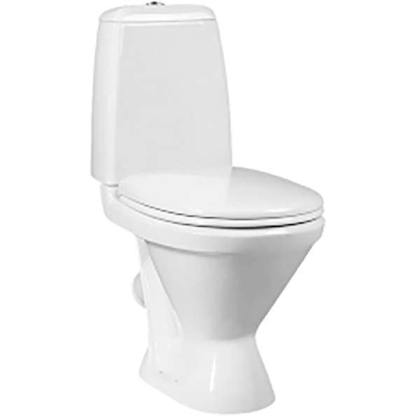 Унитаз компакт керамика косой выпуск (650х320х805) , комплектация Люкс цвет Белый фото  в интернет-магазине Санкомп