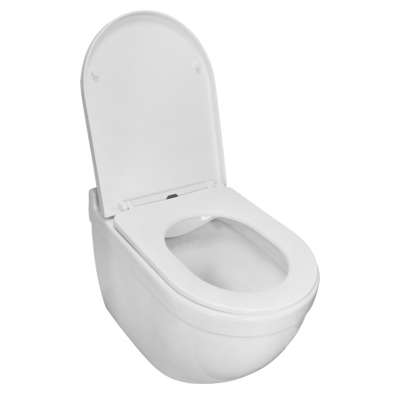 Унитаз подвесной БЕЗОБОДКОВЫЙ с быстросъемным сиденьем микролифт с инсталляцией и кнопкой  22411 фото  в интернет-магазине Санкомп