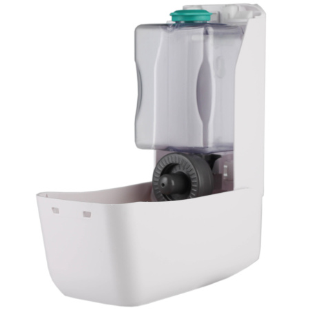 Дозатор для жидкого мыла настенный пластиковый  600 мл Белый, 21240 фото  в интернет-магазине Санкомп