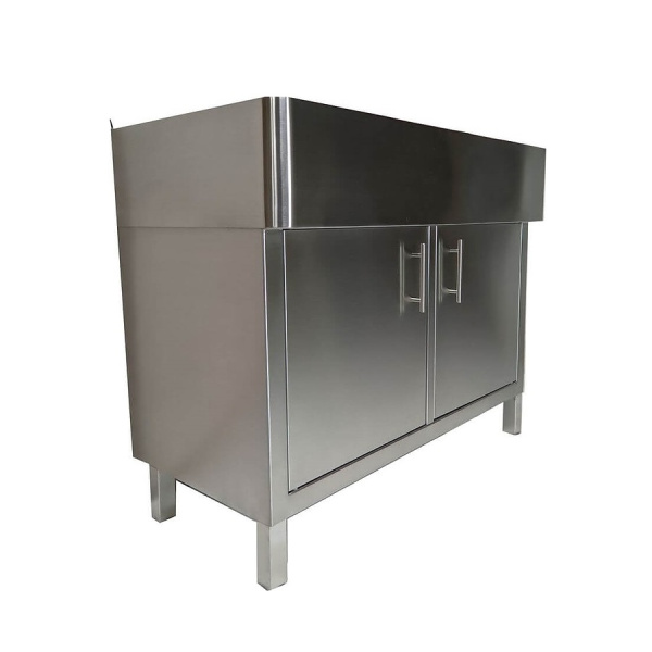 Хирургическая мойка 1х секционная из нержавейки, чаша 500х500х330 мм AISI 304,1000х500х850 мм, 25847 фото  в интернет-магазине Санкомп