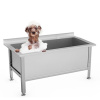Ванна для груминга для собак 1350х700х700 (450) мм с полкой под настольный смеситель, 18255 фото  в интернет-магазине Санкомп